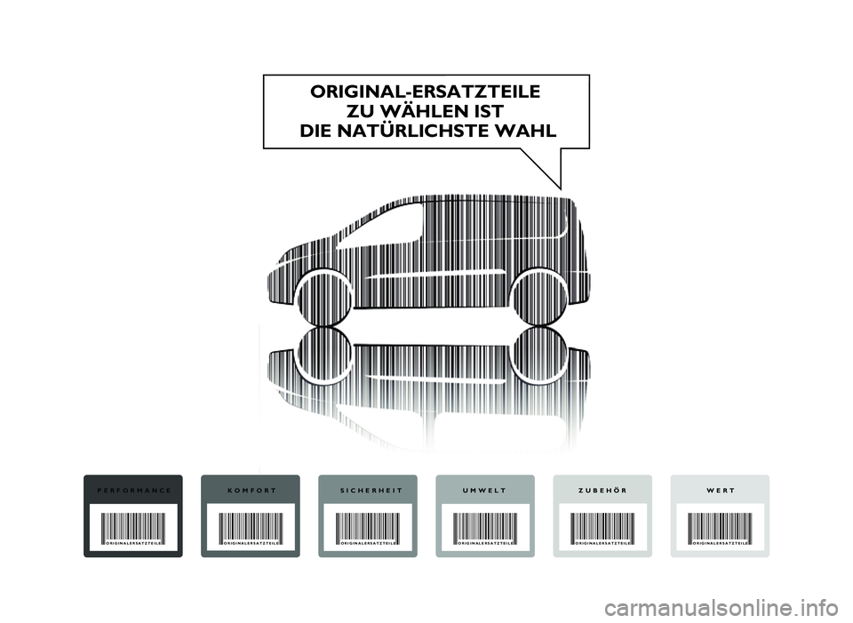 FIAT SCUDO 2013  Betriebsanleitung (in German) 001-017 SCUDO LUM D_001-017 ScudoG9 D  31/07/12  09:05  Pagina AORIG IN AL�E R SA TZT EIL E  
Z U  W €H LE N  I S T  
D IE  N ATÜ RLIC H ST E W AH LP ER FO RM AN CEORIG IN ALE R SA TZT EIL E  K 