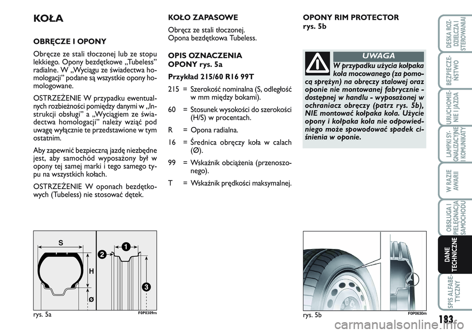 FIAT SCUDO 2012 Instrukcja obsługi (in Polish) 183
LAMPKI SY-
GNALIZACYJNE
I KOMUNIKATY
SPIS ALFABE-
TYCZNY
DESKA ROZ-
DZIELCZA I
STEROWANIAI
BEZPIECZE-
ŃSTWO
URUCHOMIE-
NIE I JAZDA
W RAZIE
AWA R I I
OBSŁUGA I
PIELĘGNACJA
SAMOCHODU
DANE
TECHNIC FIAT SCUDO 2012 Instrukcja obsługi (in Polish) 183
LAMPKI SY-
GNALIZACYJNE
I KOMUNIKATY
SPIS ALFABE-
TYCZNY
DESKA ROZ-
DZIELCZA I
STEROWANIAI
BEZPIECZE-
ŃSTWO
URUCHOMIE-
NIE I JAZDA
W RAZIE
AWA R I I
OBSŁUGA I
PIELĘGNACJA
SAMOCHODU
DANE
TECHNIC
