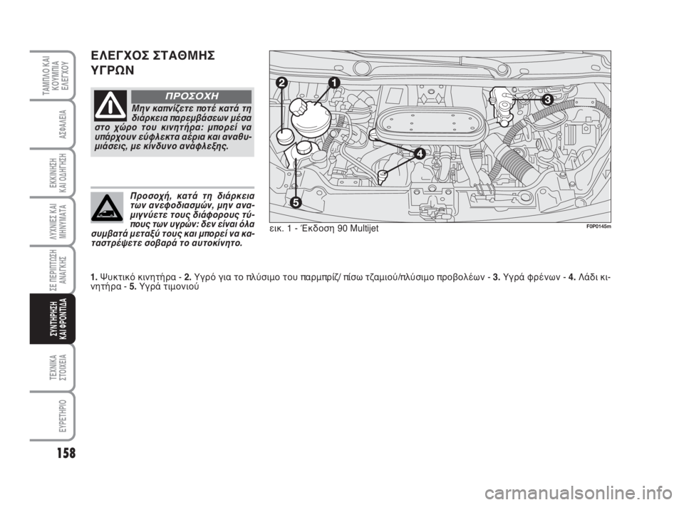 FIAT SCUDO 2010 ΒΙΒΛΙΟ ΧΡΗΣΗΣ ΚΑΙ ΣΥΝΤΗΡΗΣΗΣ (in Greek) 158
ΛΥΧΝΙΕΣ ΚΑΙ
ΜΗΝΥΜΑΤΑ
ΤΕΧΝΙΚΑ
ΣΤΟΙΧΕΙΑ
EYPETHPIO
ΤΑΜΠΛΟ ΚΑΙ
ΚΟΥΜΠΙΑ
ΕΛΕΓΧΟΥ
ΑΣΦΑΛΕΙΑ
ΕΚΚΙΝΗΣΗ
ΚΑΙ ΟΔΗΓΗΣΗ
ΣΕ Π FIAT SCUDO 2010 ΒΙΒΛΙΟ ΧΡΗΣΗΣ ΚΑΙ ΣΥΝΤΗΡΗΣΗΣ (in Greek) 158
ΛΥΧΝΙΕΣ ΚΑΙ
ΜΗΝΥΜΑΤΑ
ΤΕΧΝΙΚΑ
ΣΤΟΙΧΕΙΑ
EYPETHPIO
ΤΑΜΠΛΟ ΚΑΙ
ΚΟΥΜΠΙΑ
ΕΛΕΓΧΟΥ
ΑΣΦΑΛΕΙΑ
ΕΚΚΙΝΗΣΗ
ΚΑΙ ΟΔΗΓΗΣΗ
ΣΕ Π