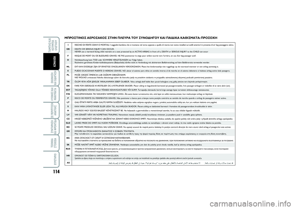 FIAT SCUDO 2015 ΒΙΒΛΙΟ ΧΡΗΣΗΣ ΚΑΙ ΣΥΝΤΗΡΗΣΗΣ (in Greek) 114ΕΚΚΙΝΗΣΗ
ΚΑΙ ΟΔΗΓΗΣΗΛΥΧΝΙΕΣ ΚΑΙ
ΜΗΝΥΜΑΤΑΣΕ ΠΕΡΙΠΤΩΣΗ
ΑΝΑΓΚΗΣΣΥΝΤΗΡΗΣΗ
ΚΑΙ ΦΡΟΝΤΙΔΑΤΕΧΝΙΚΑ
ΣΤΟΙΧΕΙΑEYPETHPI FIAT SCUDO 2015 ΒΙΒΛΙΟ ΧΡΗΣΗΣ ΚΑΙ ΣΥΝΤΗΡΗΣΗΣ (in Greek) 114ΕΚΚΙΝΗΣΗ
ΚΑΙ ΟΔΗΓΗΣΗΛΥΧΝΙΕΣ ΚΑΙ
ΜΗΝΥΜΑΤΑΣΕ ΠΕΡΙΠΤΩΣΗ
ΑΝΑΓΚΗΣΣΥΝΤΗΡΗΣΗ
ΚΑΙ ΦΡΟΝΤΙΔΑΤΕΧΝΙΚΑ
ΣΤΟΙΧΕΙΑEYPETHPI