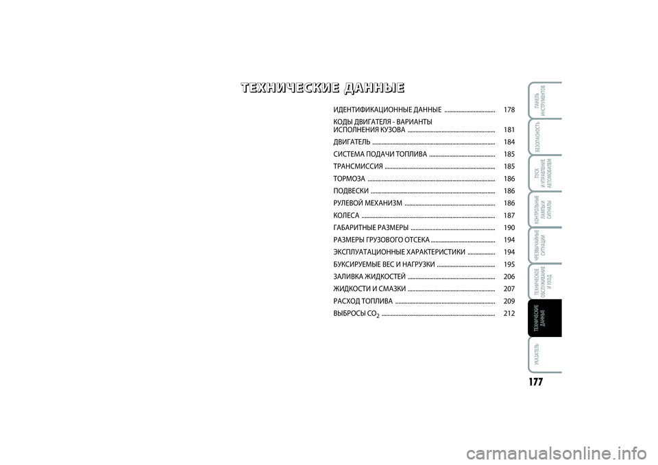 FIAT SCUDO 2015 Руководство по эксплуатации и техобслуживанию (in Russian) БЕЗОПАСНОСТЬПУСК
И УПРАВЛЕНИЕ
АВТОМОБИЛЕМ
177
УКАЗАТЕЛЬПАНЕЛЬ
ИНСТРУМЕНТОВКОНТРОЛЬНЫЕ
ЛАМПЫ И
СИГНАЛЫЧРЕЗ FIAT SCUDO 2015 Руководство по эксплуатации и техобслуживанию (in Russian) БЕЗОПАСНОСТЬПУСК
И УПРАВЛЕНИЕ
АВТОМОБИЛЕМ
177
УКАЗАТЕЛЬПАНЕЛЬ
ИНСТРУМЕНТОВКОНТРОЛЬНЫЕ
ЛАМПЫ И
СИГНАЛЫЧРЕЗ