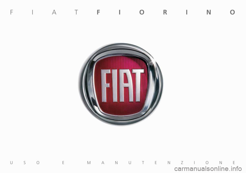 FIAT FIORINO 2011  Owner handbook (in English) 