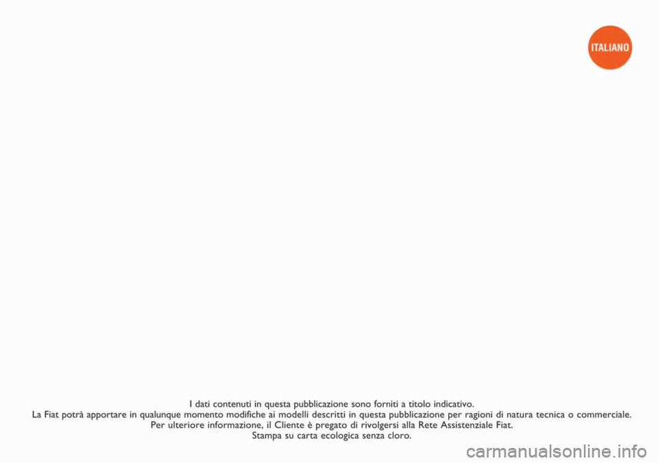 FIAT FIORINO 2014 Owner handbook (in English) FIAT FIORINO 2014 Owner handbook (in English)