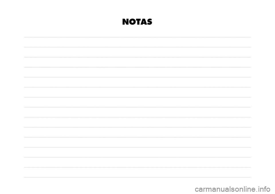 FIAT FIORINO 2017 Manual de Empleo y Cuidado (in Spanish) NOTAS FIAT FIORINO 2017 Manual de Empleo y Cuidado (in Spanish) NOTAS