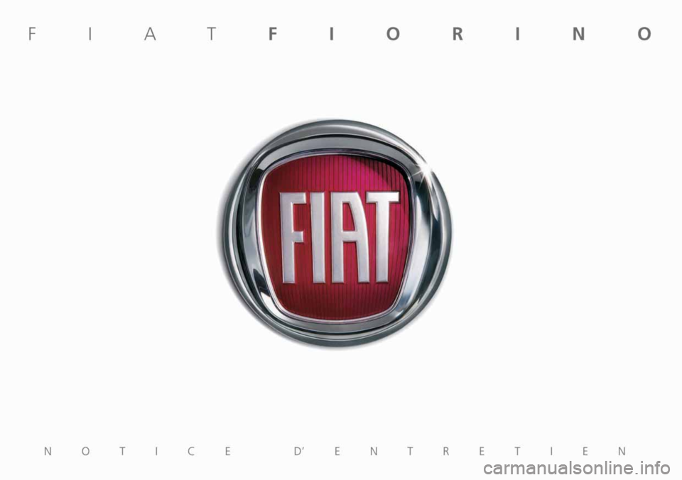 FIAT FIORINO 2016  Notice dentretien (in French) 