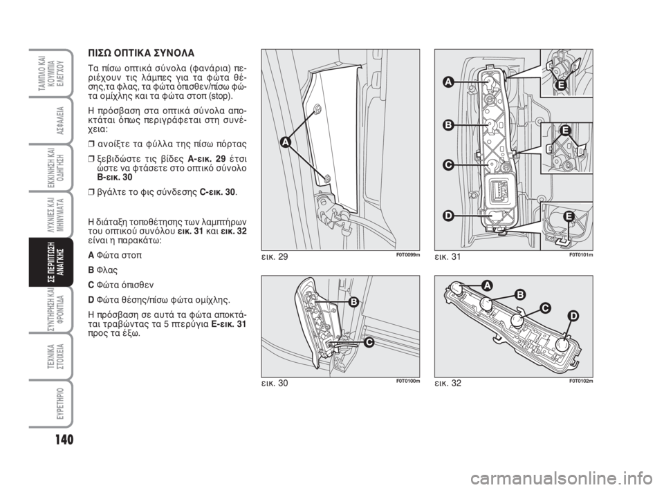 FIAT FIORINO 2012 ΒΙΒΛΙΟ ΧΡΗΣΗΣ ΚΑΙ ΣΥΝΤΗΡΗΣΗΣ (in Greek) 140
ΛΥΧΝΙΕΣ ΚΑΙ
ΜΗΝΥΜΑΤΑ
ΣΥΝΤΗΡΗΣΗ ΚΑΙ
ΦΡΟΝΤΙΔΑ
ΤΕΧΝΙΚΑ
ΣΤΟΙΧΕΙΑ
ΕΥΡΕΤΗΡΙΟ
ΤΑΜΠΛΟ ΚΑΙ
ΚΟΥΜΠΙΑ
ΕΛΕΓΧΟΥ
ΑΣΦΑΛΕ FIAT FIORINO 2012 ΒΙΒΛΙΟ ΧΡΗΣΗΣ ΚΑΙ ΣΥΝΤΗΡΗΣΗΣ (in Greek) 140
ΛΥΧΝΙΕΣ ΚΑΙ
ΜΗΝΥΜΑΤΑ
ΣΥΝΤΗΡΗΣΗ ΚΑΙ
ΦΡΟΝΤΙΔΑ
ΤΕΧΝΙΚΑ
ΣΤΟΙΧΕΙΑ
ΕΥΡΕΤΗΡΙΟ
ΤΑΜΠΛΟ ΚΑΙ
ΚΟΥΜΠΙΑ
ΕΛΕΓΧΟΥ
ΑΣΦΑΛΕ