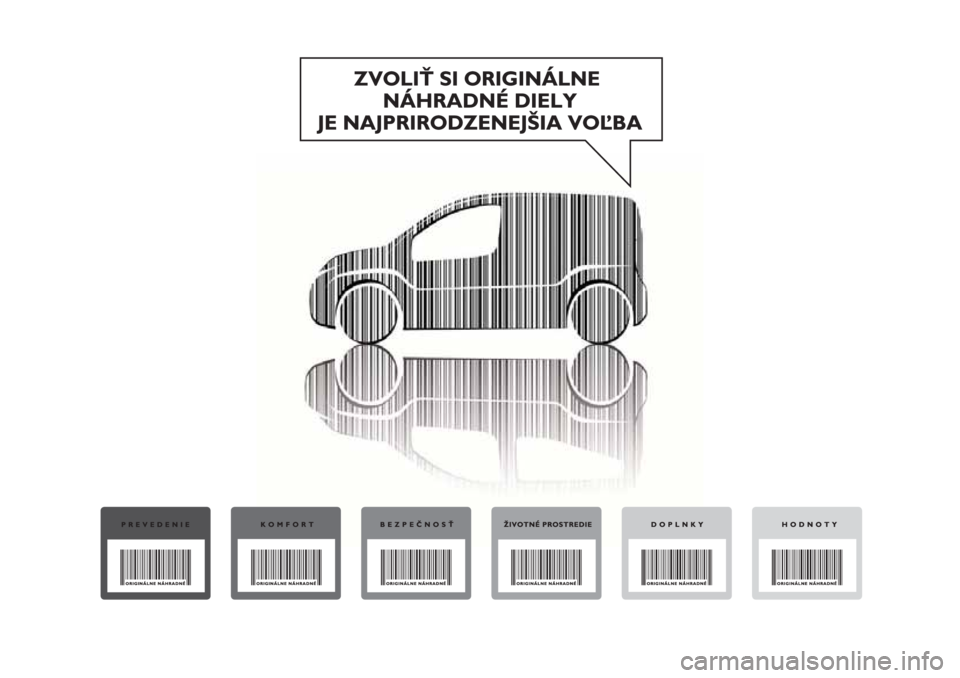 FIAT FIORINO 2019 Návod na použitie a údržbu (in Slovak) FIAT FIORINO 2019 Návod na použitie a údržbu (in Slovak)