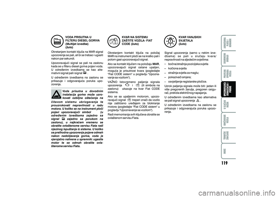 FIAT FIORINO 2017 Knjižica s uputama za uporabu i održavanje (in Croatian) FIAT FIORINO 2017 Knjižica s uputama za uporabu i održavanje (in Croatian)