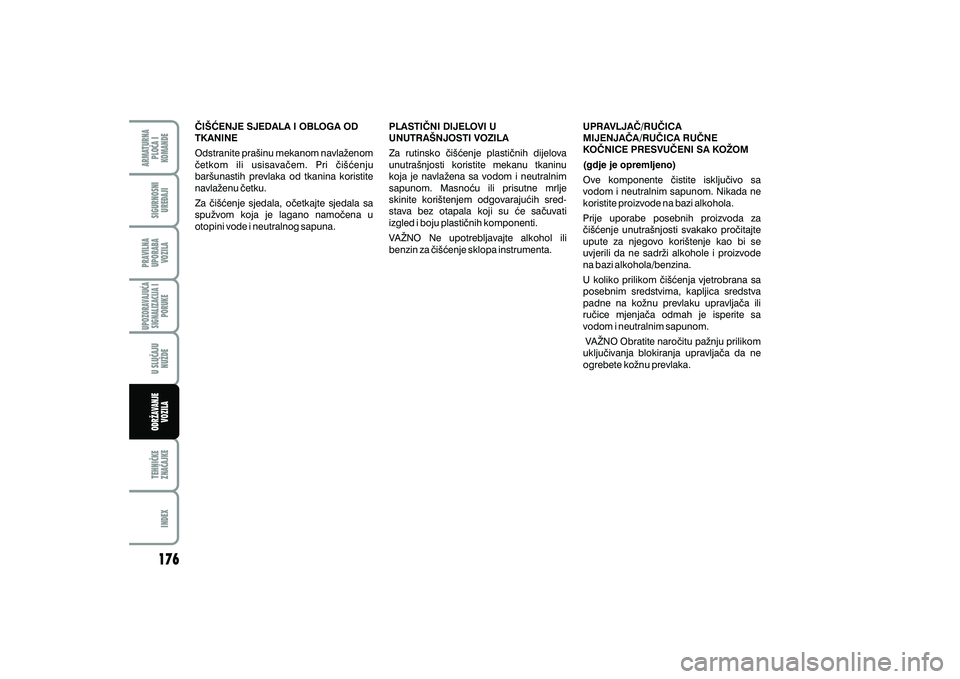 FIAT FIORINO 2012  Knjižica s uputama za uporabu i održavanje (in Croatian) 