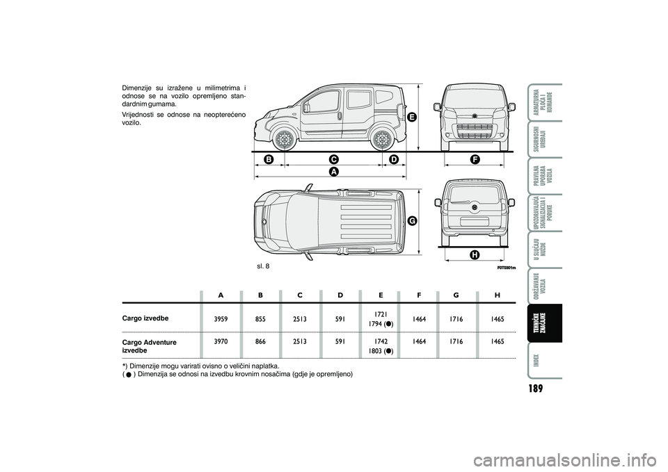 FIAT FIORINO 2017  Knjižica s uputama za uporabu i održavanje (in Croatian) 