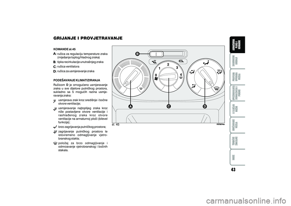 FIAT FIORINO 2012  Knjižica s uputama za uporabu i održavanje (in Croatian) 