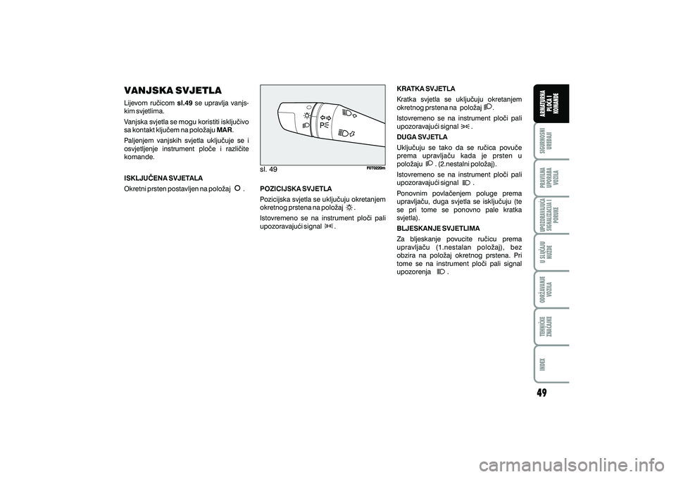 FIAT FIORINO 2012  Knjižica s uputama za uporabu i održavanje (in Croatian) 