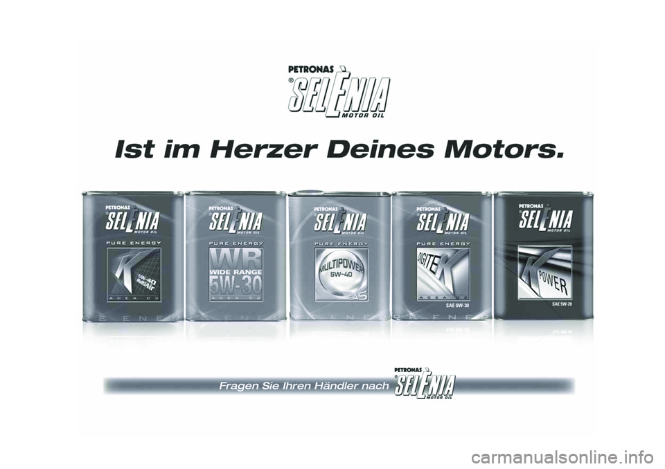 FIAT 124 SPIDER 2018 Betriebsanleitung (in German) FIAT 124 SPIDER 2018 Betriebsanleitung (in German)