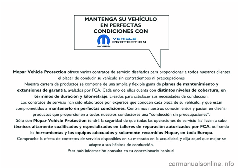 FIAT 124 SPIDER 2018  Manual de Empleo y Cuidado (in Spanish) 