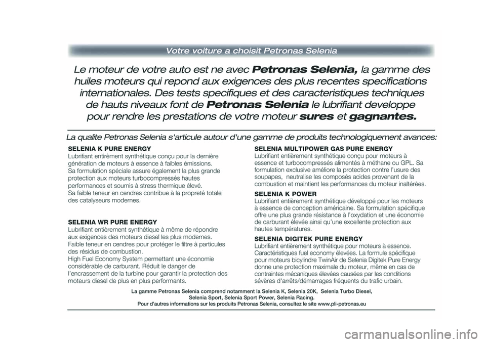 FIAT 124 SPIDER 2018  Notice dentretien (in French) 