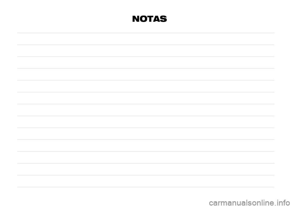 FIAT 124 SPIDER 2018 Manual de Uso e Manutenção (in Portuguese) NOTAS FIAT 124 SPIDER 2018 Manual de Uso e Manutenção (in Portuguese) NOTAS