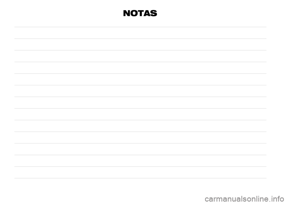 FIAT 124 SPIDER 2021 Manual de Uso e Manutenção (in Portuguese) NOTAS FIAT 124 SPIDER 2021 Manual de Uso e Manutenção (in Portuguese) NOTAS