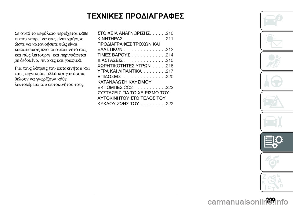 FIAT 124 SPIDER 2021 ΒΙΒΛΙΟ ΧΡΗΣΗΣ ΚΑΙ ΣΥΝΤΗΡΗΣΗΣ (in Greek) ΤΕΧΝΙΚΕΣ ΠΡΟΔΙΑΓΡΑΦΕΣ
Σε αυτότο κεφάλαιοπεριέχεται κάθε
τιπουμπορείνα σας είναι χρήσιμο
ώστε να κατανοήσετ FIAT 124 SPIDER 2021 ΒΙΒΛΙΟ ΧΡΗΣΗΣ ΚΑΙ ΣΥΝΤΗΡΗΣΗΣ (in Greek) ΤΕΧΝΙΚΕΣ ΠΡΟΔΙΑΓΡΑΦΕΣ
Σε αυτότο κεφάλαιοπεριέχεται κάθε
τιπουμπορείνα σας είναι χρήσιμο
ώστε να κατανοήσετ