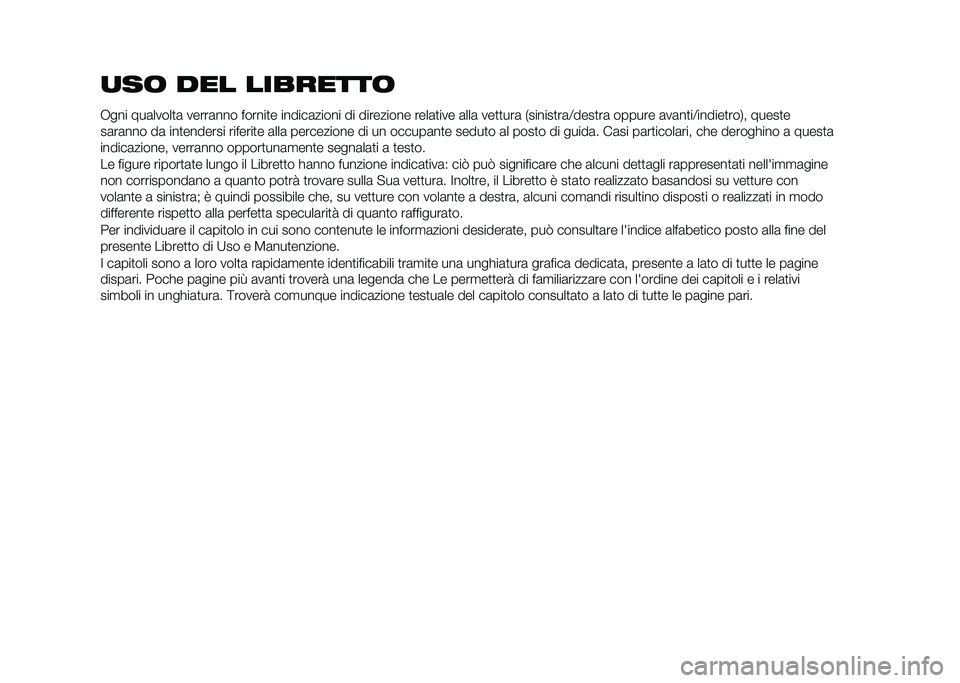 FIAT TIPO 5DOORS STATION WAGON 2021  Libretto Uso Manutenzione (in Italian) 
