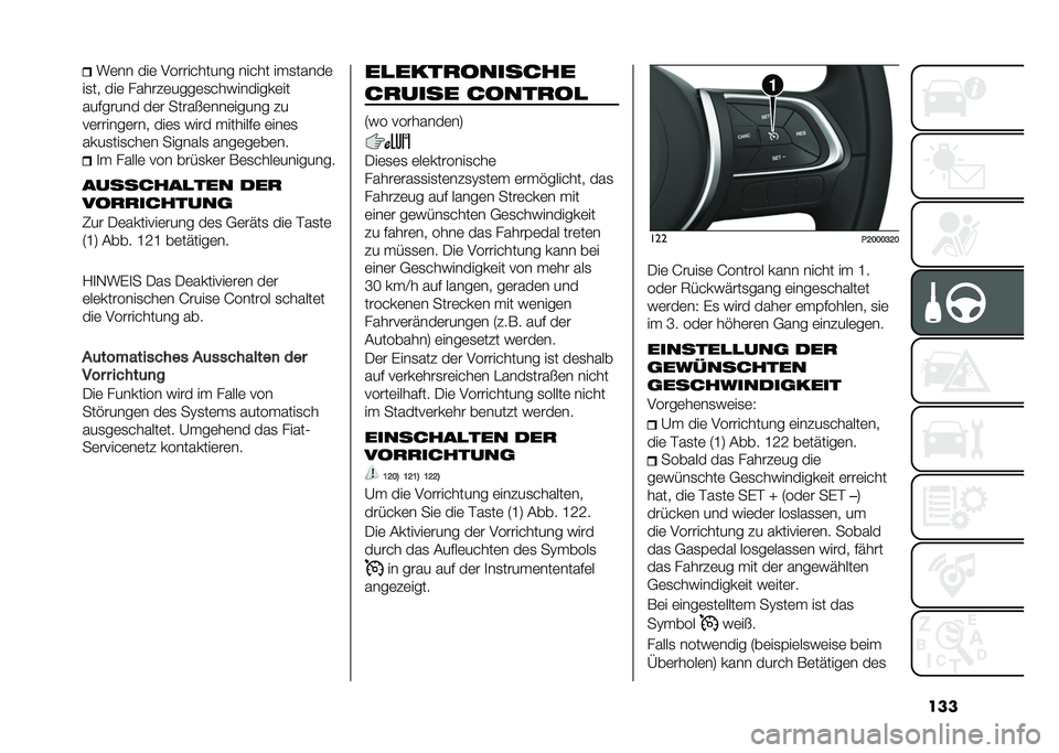 FIAT TIPO 5DOORS STATION WAGON 2021  Betriebsanleitung (in German) �����	�� ���	 �,���������� ����� ���
�����	
��
�� ���	 ������	����	�
����������	��
�������� ��	� ����� �	���	����� ��
��	�