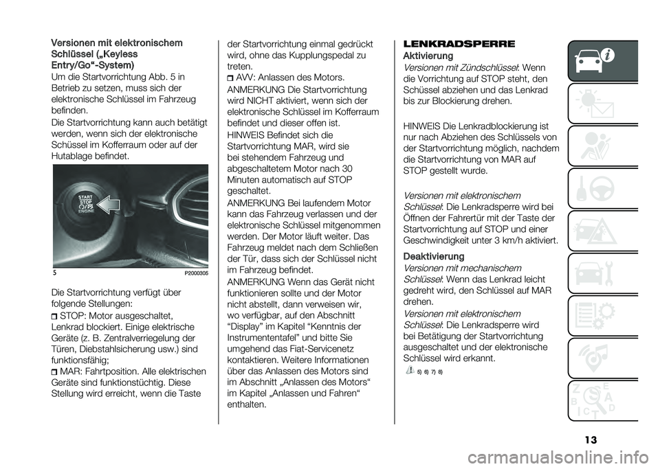FIAT TIPO 5DOORS STATION WAGON 2021  Betriebsanleitung (in German) ����� ����
��
 ��� ���� �� ��
������
�����!���� �4�D� ��%����
�&�
�� �%�;�.��E�1��%�����5
�@� ���	 ���������������� �#��� �9 ��
�