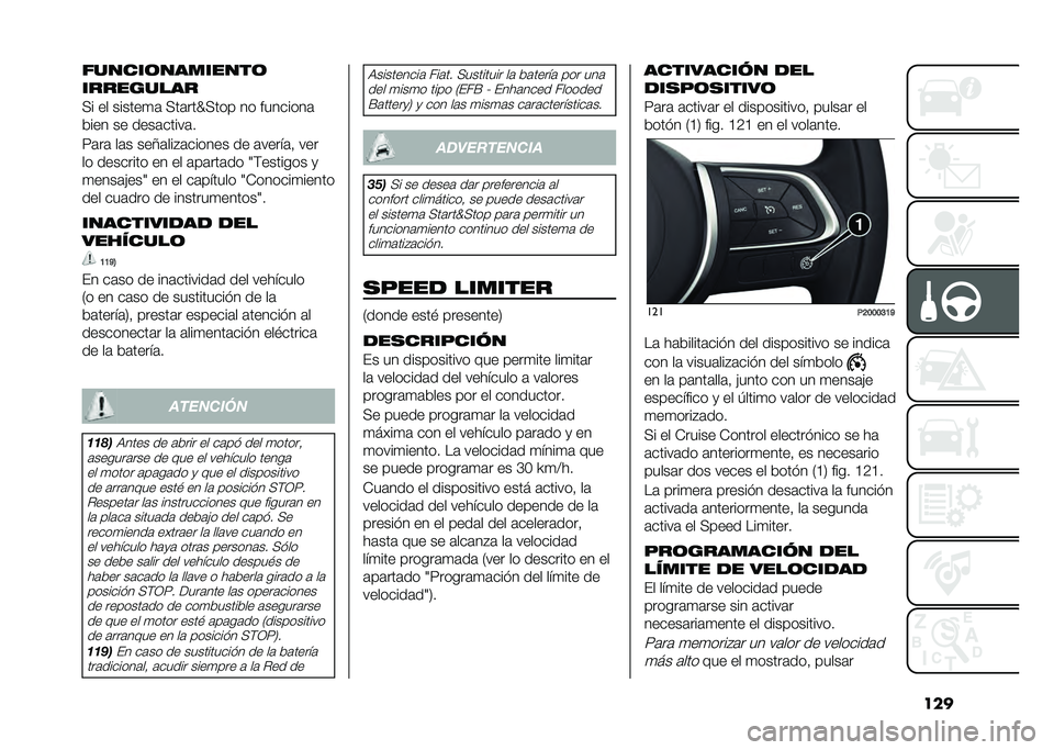FIAT TIPO 5DOORS STATION WAGON 2021  Manual de Empleo y Cuidado (in Spanish) ���������	��������	
���������
�<� �� ������
�	 �<��	���X�<��� �� ��������	
���� �� ����	�����	�
�;�	��	 ��	� ���6�	���#�	������