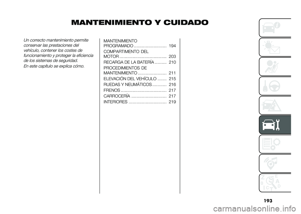 FIAT TIPO 5DOORS STATION WAGON 2021  Manual de Empleo y Cuidado (in Spanish) ���
�������������	 � �������	�=� �������� �
�	������
����� ����
���
��������	� ��	� ������	������ ���
���������  ����