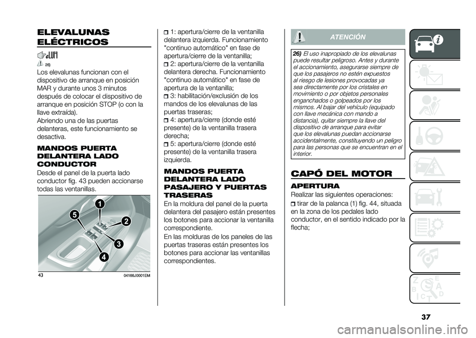 FIAT TIPO 5DOORS STATION WAGON 2021  Manual de Empleo y Cuidado (in Spanish) ��
����������
���������	�
�<�B�4
��� �����	����	� ��������	� ��� ��
����������� �� �	���	���� �� ��������
�%�7�" �
 ����	��