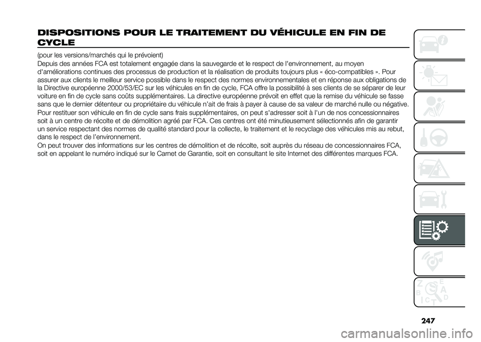 FIAT TIPO 5DOORS STATION WAGON 2021  Notice dentretien (in French) ���

�����������
� ���� �� ���
������
� �� ��	������ ��
 ���
 ��
�����
�.���� �	�� �����
��
��6������� ���
 �	� ������
��
��1