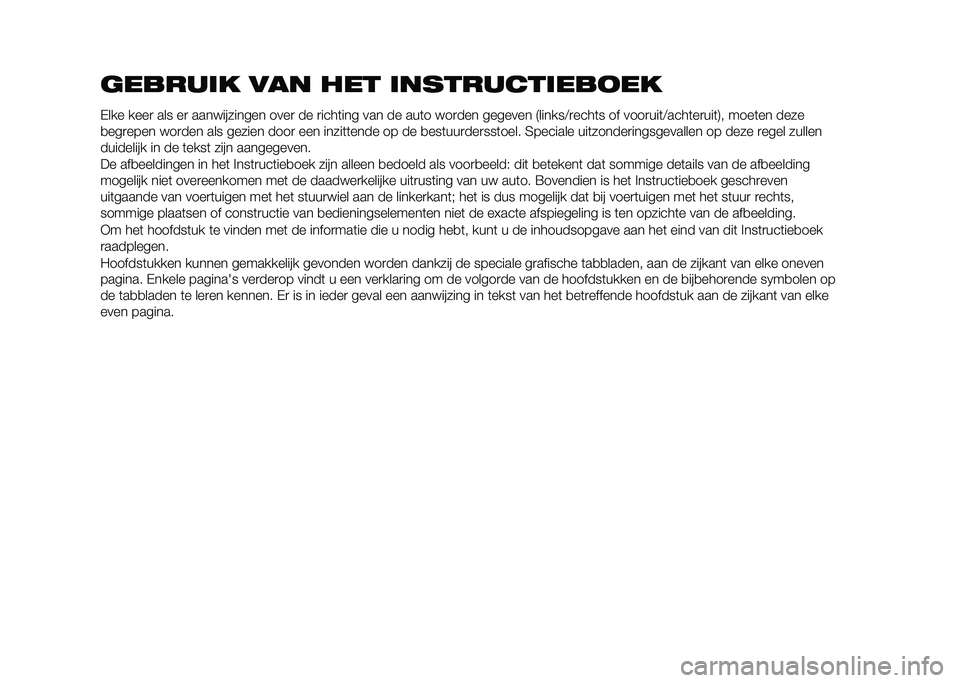 FIAT TIPO 5DOORS STATION WAGON 2021  Instructieboek (in Dutch) 