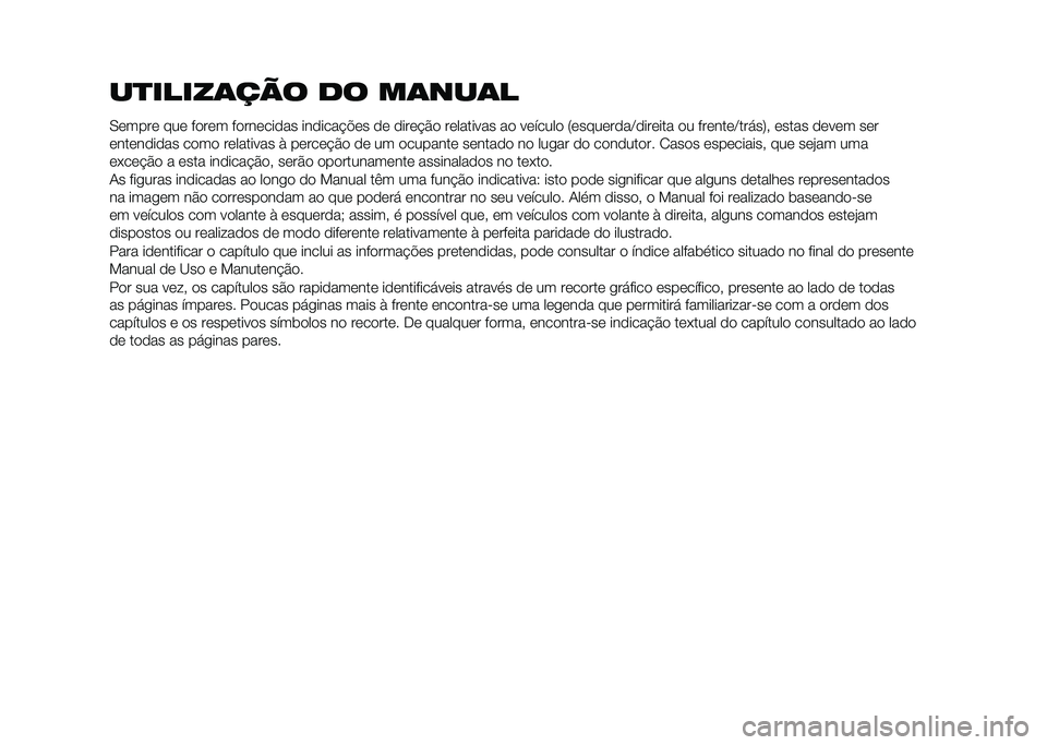 FIAT TIPO 5DOORS STATION WAGON 2021  Manual de Uso e Manutenção (in Portuguese) 