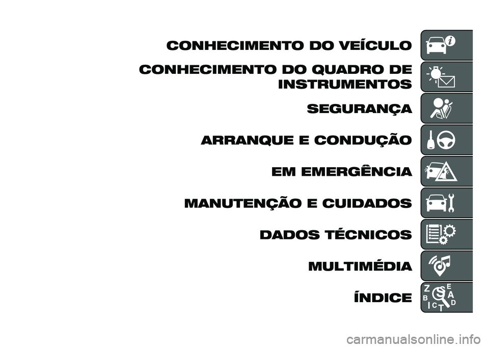 FIAT TIPO 5DOORS STATION WAGON 2021  Manual de Uso e Manutenção (in Portuguese) �����������
� �� �������
�����������
� �� ���	��� �� ����
������
��
������	���	
�	���	���� � �������� �� ����������	
