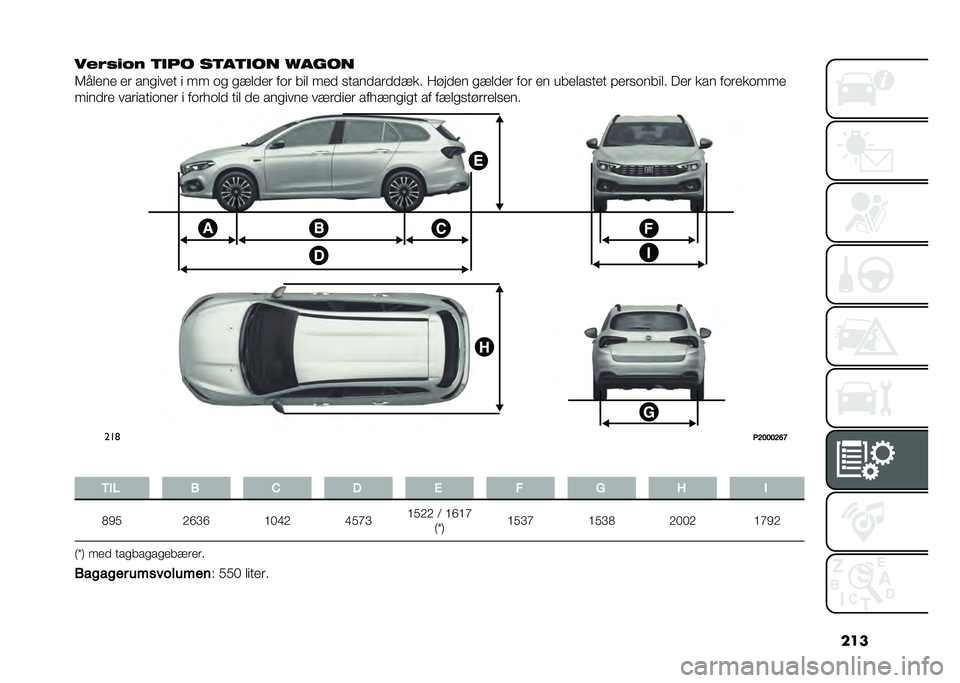 FIAT TIPO 5DOORS STATION WAGON 2021  Brugs- og vedligeholdelsesvejledning (in Danish) ���
��&�0�+�$�/�( �	�
�� ��	��	�
�� �,����
�6����� �� ���
���� � �� �	�
 �
����� ��	� ��� ��� �
����������� ������ �
����� ��	� �� 