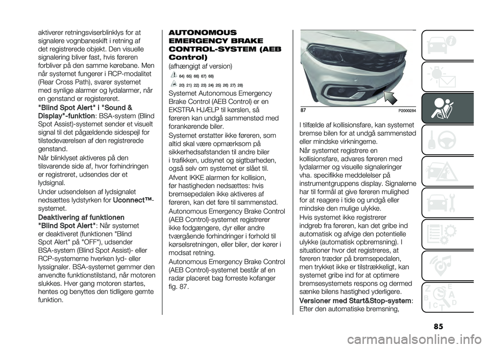 FIAT TIPO 5DOORS STATION WAGON 2021  Brugs- og vedligeholdelsesvejledning (in Danish) ����������� �������
�
���
����������
 ��	� ��
�
��
������ ��	�
������
���� � �������
 ��
��� ���
��
������� �	������ ���