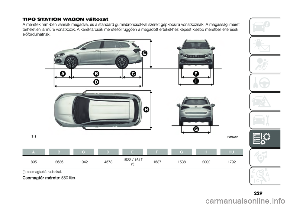 FIAT TIPO 5DOORS STATION WAGON 2021  Kezelési és karbantartási útmutató (in Hungarian) ���
����	 ������	� �5���	� �7�<�9�*�:�;�(�*
�& �������
 ���;�%��	 ���	�	��
 �����$���
 �� � ����	�$���$ ������%���	�#���
�
�� ������� ����
