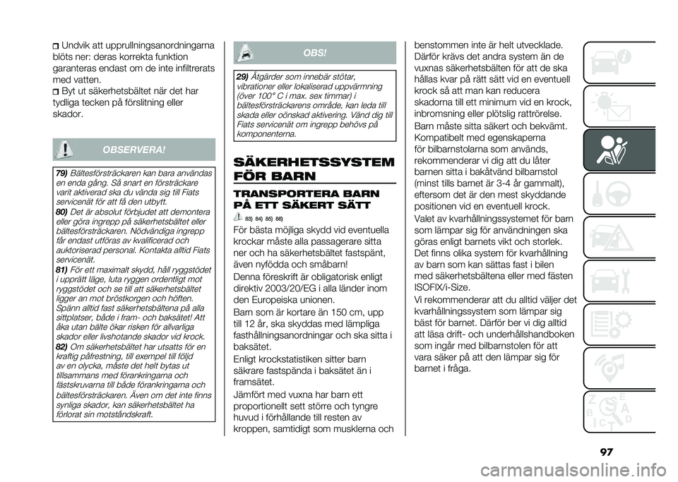 FIAT TIPO 5DOORS STATION WAGON 2021  Drift- och underhållshandbok (in Swedish) ��
�4����� ��	�	 �
����
��������������������
����	� ����( ����� �������	� ��
���	���
������	���� ������	 �� �� ���	� ����