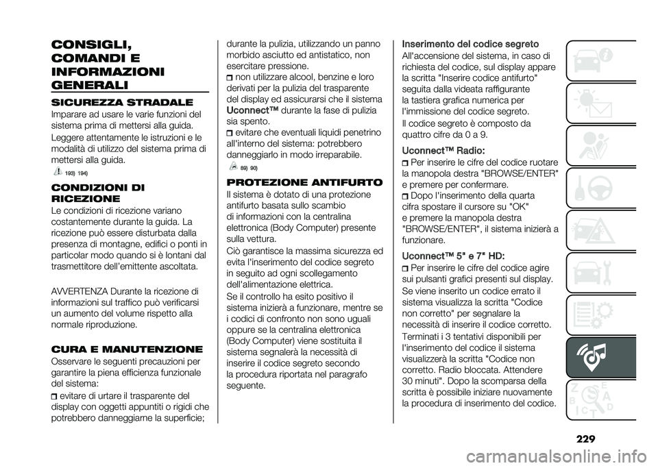 FIAT TIPO 4DOORS 2021  Libretto Uso Manutenzione (in Italian) �����	�
������F
��	���
�� �
��
��	������	�
�
���
�����
����
����� ��������
�B�
��	��	�� �	� ���	�� �� ��	��� �������� ���
���
