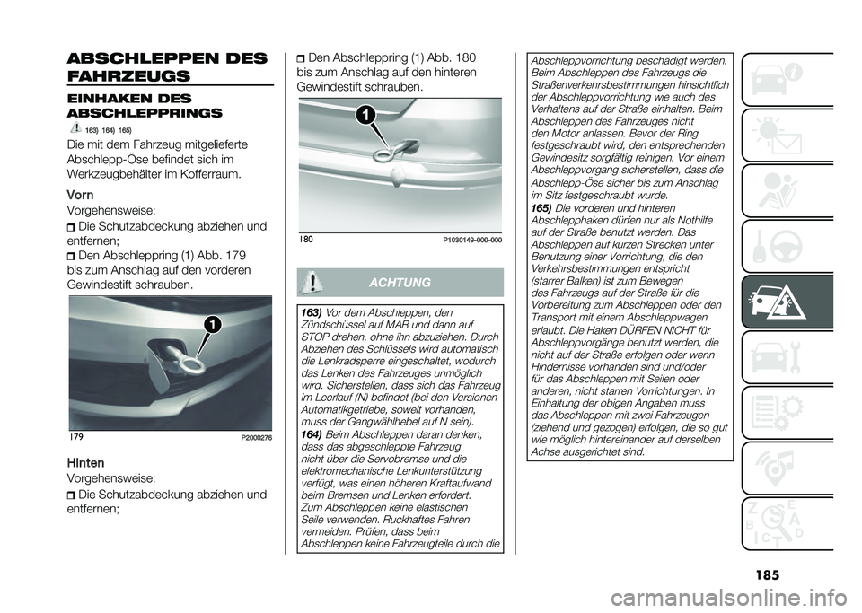 FIAT TIPO 4DOORS 2021  Betriebsanleitung (in German) ���������
����� ���
��������	�
�������� ���
������
�������	�
�?�A�G�5 �?�A�@�5 �?�A�F�5
�-��	 ��� ��	� ������	�� �����	���	��	���	
