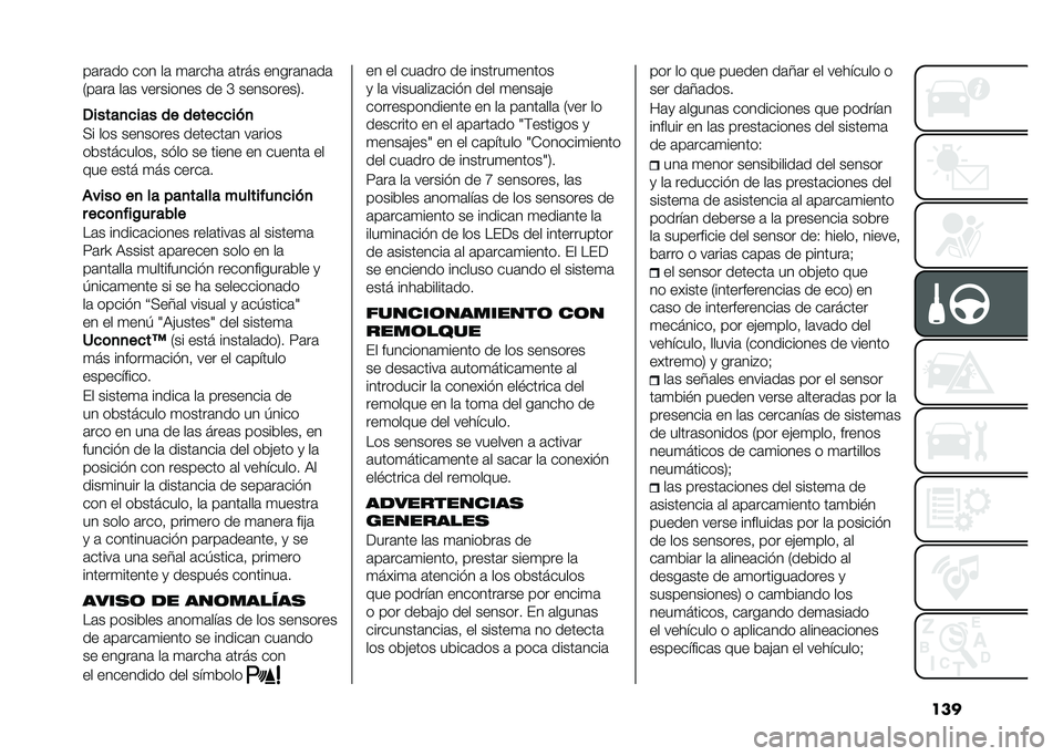 FIAT TIPO 4DOORS 2021  Manual de Empleo y Cuidado (in Spanish) �����	��	�� ��� ��	 �
�	����	 �	���� �����	��	��	
�,��	��	 ��	� ��������� �� �G ���������/�
�-�����
�
��� �� �����
�
���
�;� ��� ��