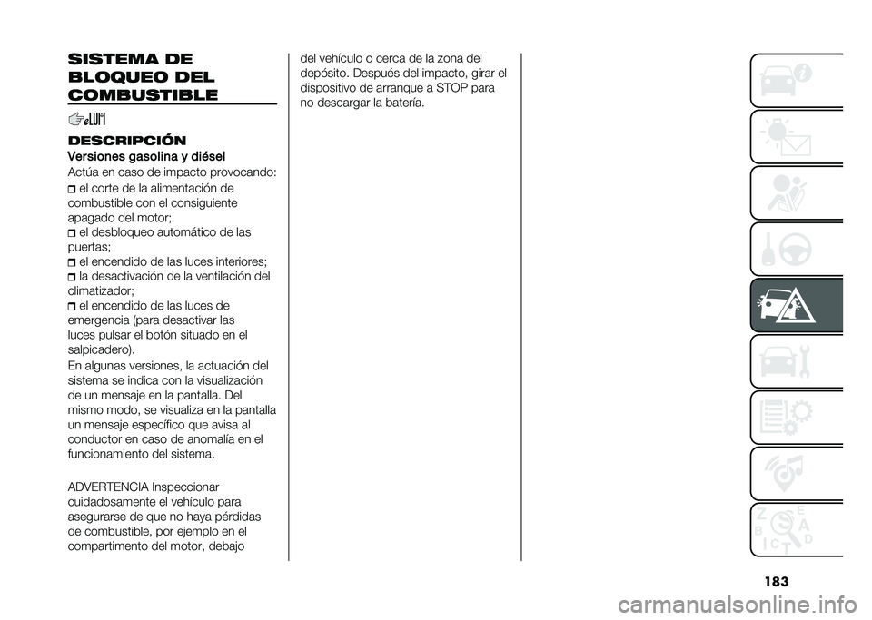 FIAT TIPO 4DOORS 2021  Manual de Empleo y Cuidado (in Spanish) ����
��
���� ��
�
��	����	 ���
��	��
��
���
��
���
��������
�2�� ���	�
�� �!���	���
� � ���(���
�6���+�	 �� ��	�� �� ��
��	��� ����