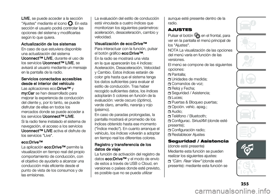 FIAT TIPO 4DOORS 2021  Manual de Empleo y Cuidado (in Spanish) �����&�2�
�  �� ����� �	������ �	 ��	 �������
�P�6�&������P �
����	��� �� ����� � �� ����	
������� �� ����	��� ����� �������