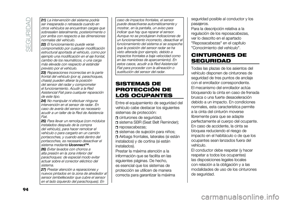 FIAT TIPO 4DOORS 2021  Manual de Empleo y Cuidado (in Spanish) ��;��8�<�"�=�9�6�9
�� ���
��	 ������������ ��� ������
�	 ������	
��� ��������	��	 � �����	��	��	 ���	��� �� ����� ��������� ��