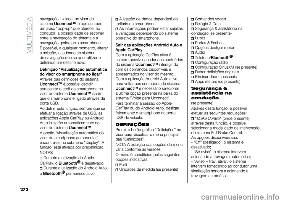 FIAT TIPO 4DOORS 2021  Manual de Uso e Manutenção (in Portuguese) ���?�H�D�B��$�*�B�-
��
� ����	��� �#�
 �������
�� ��
 ����
� �
�

�����	��
���	�
�
����G � ����	��	����
�

�� �����
 �Y��
�����Z ���	 �
��	��	�