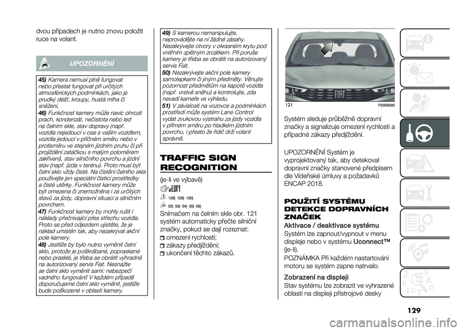 FIAT TIPO 4DOORS 2021  Návod k použití a údržbě (in Czech) ������� �������	�#� �
�	 ����� ����� �������
� ��#�	 �� �������
����������
����>���	� � ��	���� ����
 �&���A����
��	�!� ���	�