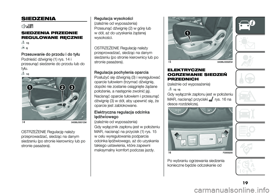 FIAT TIPO 4DOORS 2021  Instrukcja obsługi (in Polish) �����������
���������
 �	�
������
�
�������
�� �
�"�����
�J�Q�#
�P�#
�	� ����� ���� �� �� ���� � �� ����
�!�����	��  ��.������