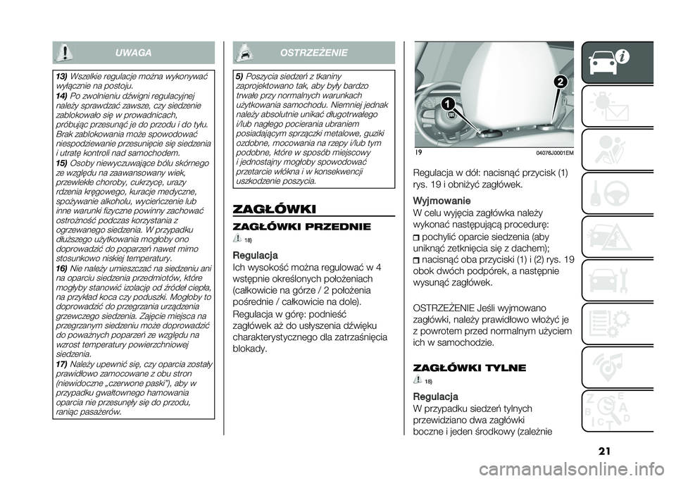 FIAT TIPO 4DOORS 2021  Instrukcja obsługi (in Polish) �������
�� ��%���	��
��	 ��	�������	 �
���� ���
������ 
���#������	 �� ��������
��!��!� �������	��� ��.����� ��	���������	�
