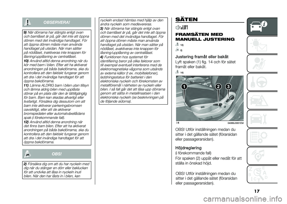 FIAT TIPO 4DOORS 2021  Drift- och underhållshandbok (in Swedish) ��
����������
� ��,�� �������� ��� ��	����	� ������	 ����
��
� ���������	 �� ��� ��� ���	 ���	� ��	�	 ����� ������ ��� ��