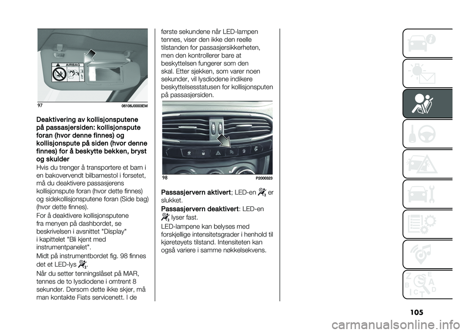 FIAT TIPO 4DOORS 2021  Drift- og vedlikeholdshåndbok (in Norwegian) ����
�
�:�@�>�:�@�5�:�:�:�D�/�0
�+��� ����� ��	� �� � ������ ��	������	�
�� ������� �� ���
��	�  � ������ ��	�����
��� ��	 �2���� �
��