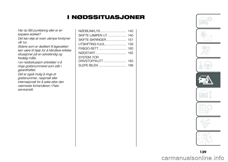 FIAT TIPO 4DOORS 2021  Drift- og vedlikeholdshåndbok (in Norwegian) ���
� �������
�	�������
�4�� �
� ���� ������
���� �
�	�	�
� �
� �
�
�	����/��
 ��	����
��_
��
� ��� ����
 �� ���
� ��	�
���
 ��������
