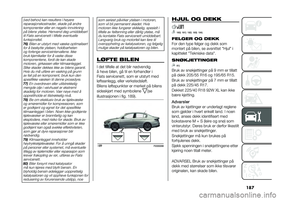 FIAT TIPO 4DOORS 2021  Drift- og vedlikeholdshåndbok (in Norwegian) ���
�%��
�
 ��
����( ��� ��
���	��
��
 � ����
��

��
����������������
�
�� ����
�
 �� ���
��
�������
���
� �
�	�	�
� �
� ��
����� ����
